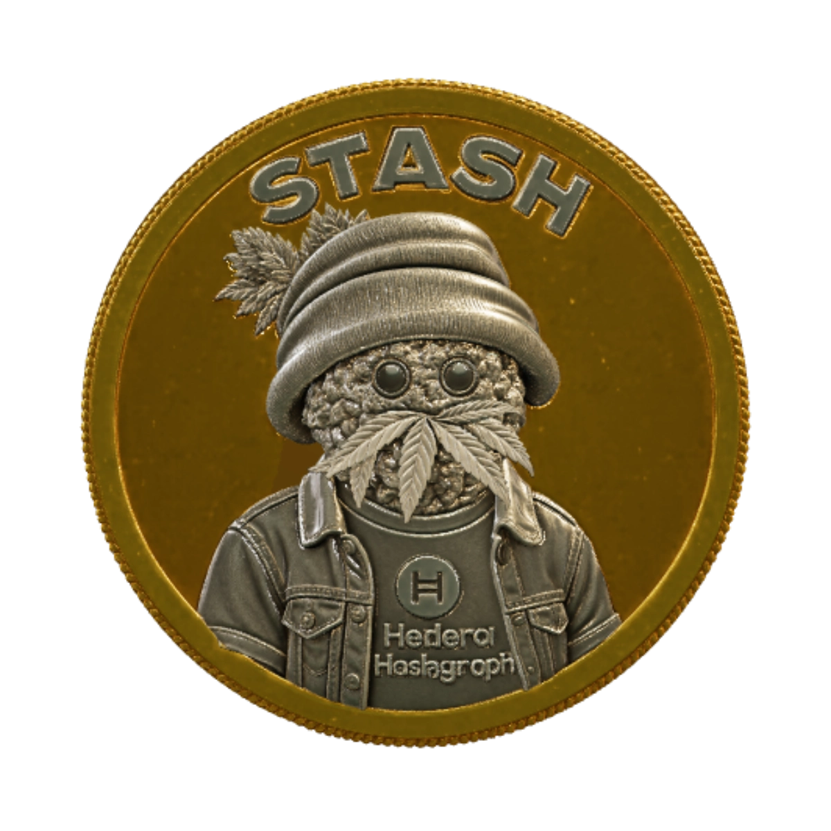 Gold double-sided STASH coin